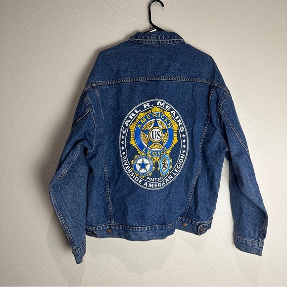 Haleman Denim Jeans Wear Jacket Size XL Vintage - Picture 1 of 10